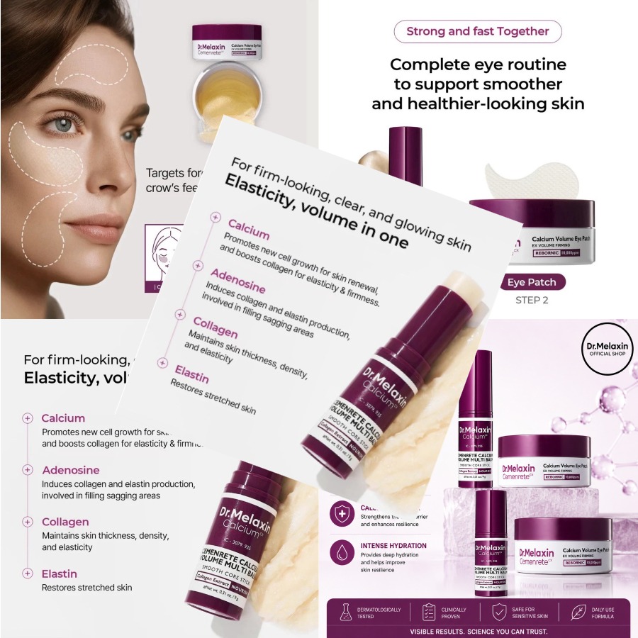 Collagen Eye Patch - Dr.Melaxin Calcium Volume Multi Balm +
