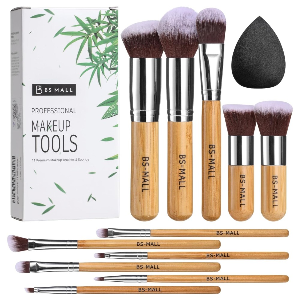 Makeup Beauty Ro - BS-MALL Makeup Brush Set 11Pcs Bamboo