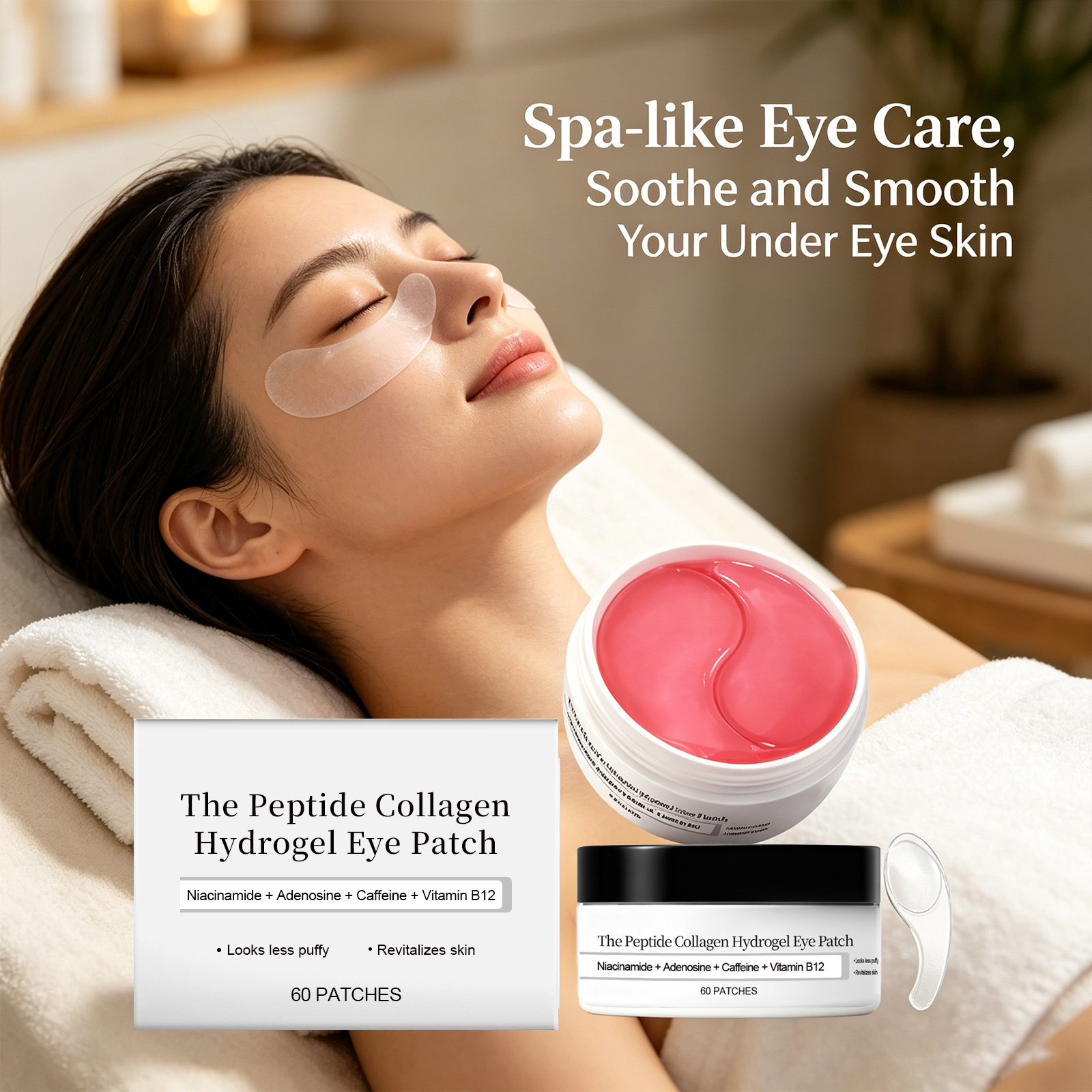 Collagen Eye Patch - Collagen Hydrogel Eye Patches Moisturizing Smoothing