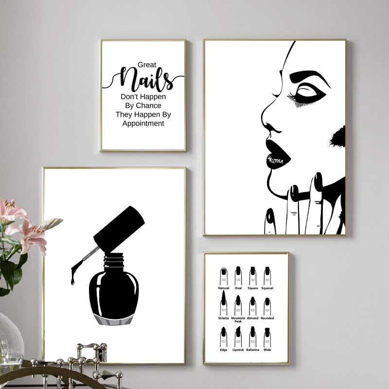 Makeup Is Beauty Quotes - Nail Salon Quotes Makeup Wall Art