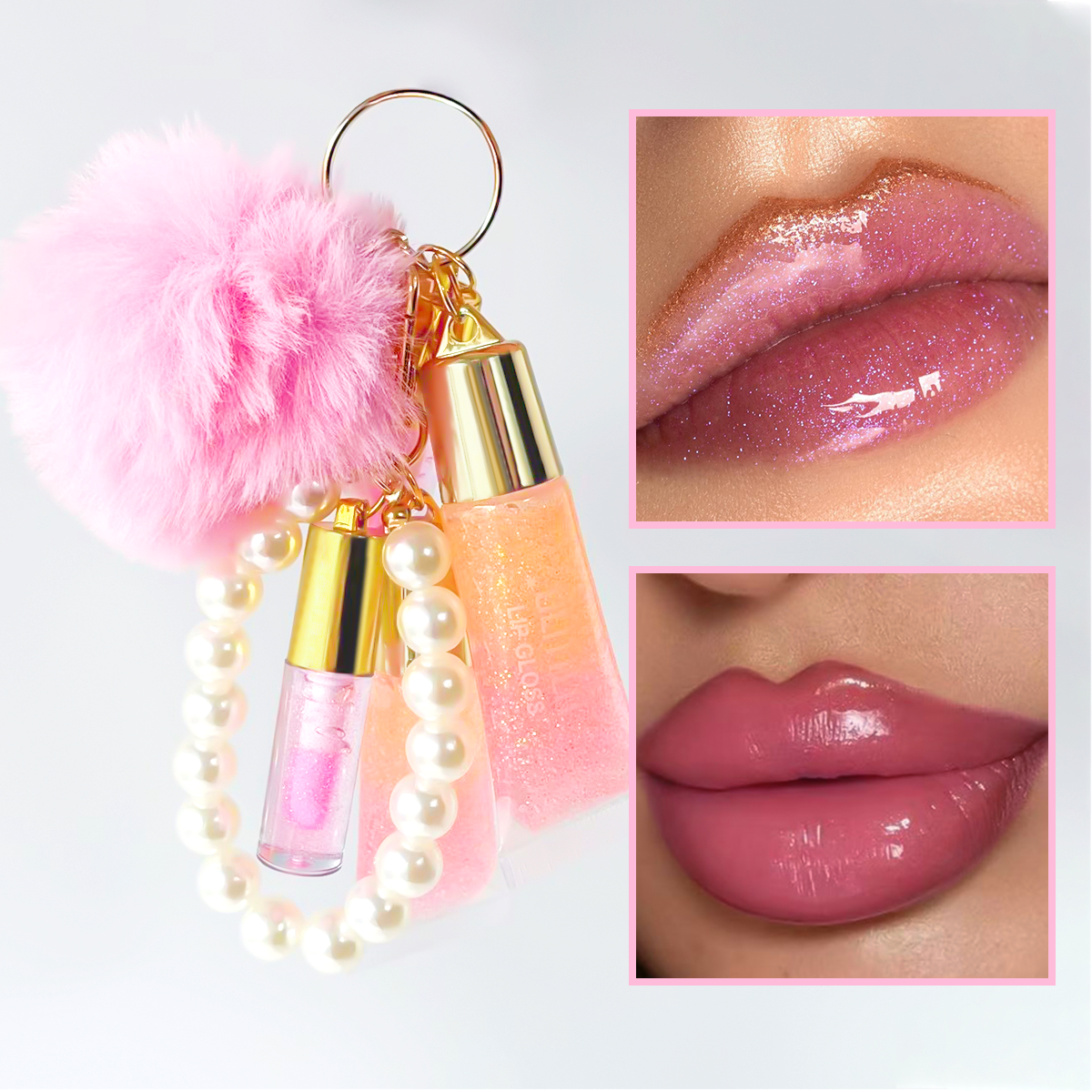 2PCS Warm Change Lip Gloss Set - J Beauty Makeup avaliação e preço
