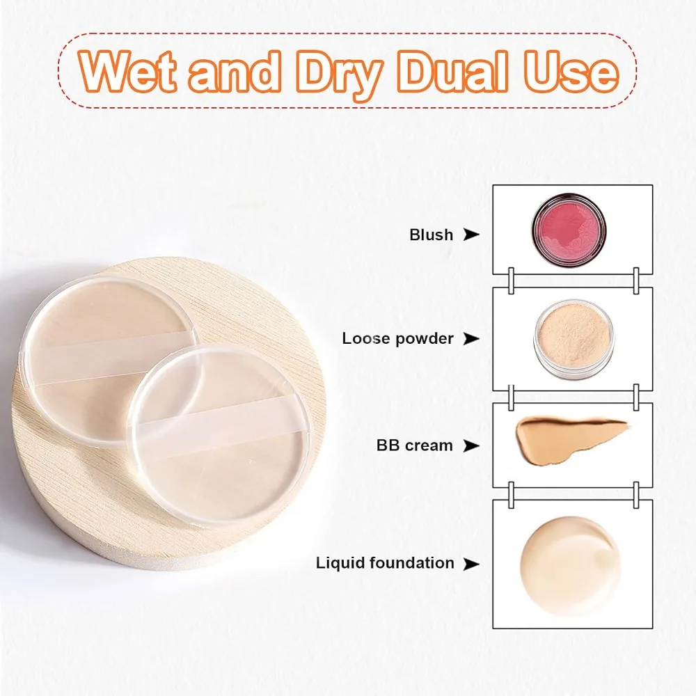 1-5Pcs Silicone Cosmetic Puff  - Beauty Blender In Makeup avaliação e preço