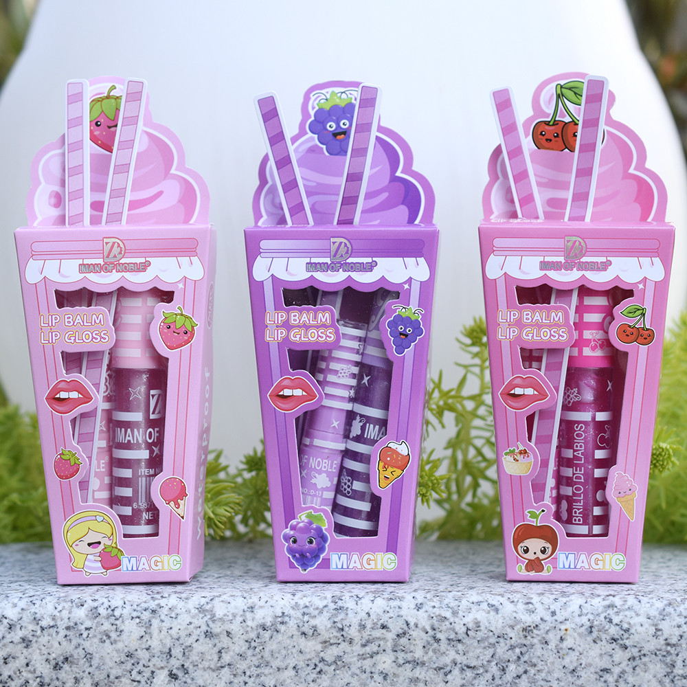 Cute Ice Cream Shiny Lip Gloss - J Beauty Makeup avaliação e preço