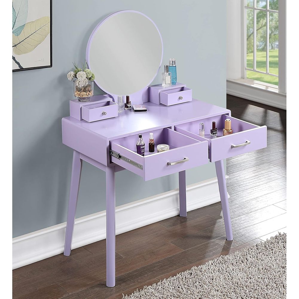 Large Round Mirror Vanity Set  - Beauty For You Makeup avaliação e preço