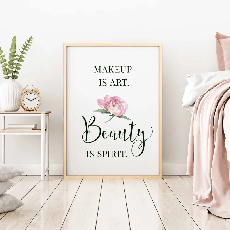 Makeup Quotes Poster Eyelash E - Makeup Is Beauty Quotes avaliação e preço