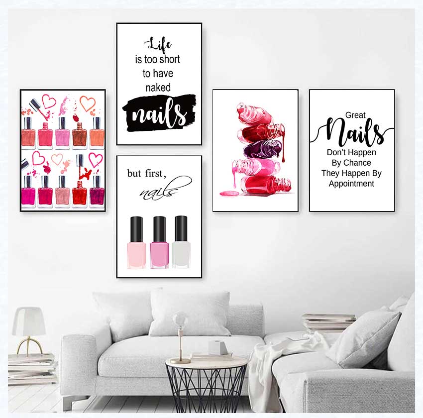 Art Posters and Prints Nail Te - Makeup Is Beauty Quotes avaliação e preço