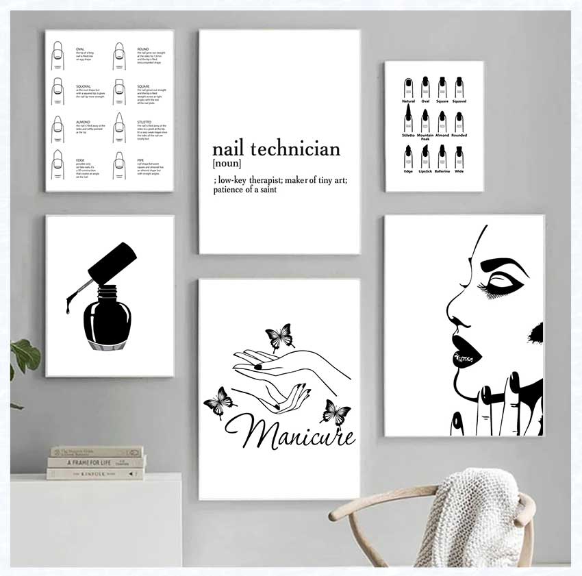 Art Posters and Prints Nail Te - Makeup Is Beauty Quotes avaliação e preço