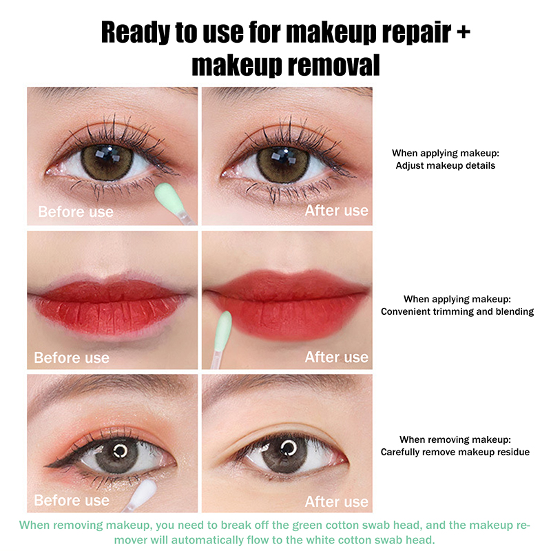 0.3ml×25Pcs Makeup Remover Cot - Beauty For You Makeup avaliação e preço