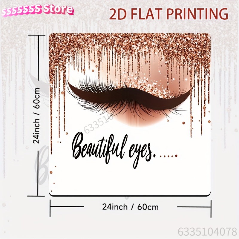 Non-Slip 2D Flat Printing Desk - Makeup Is Beauty Quotes avaliação e preço