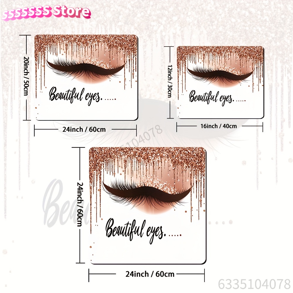 Non-Slip 2D Flat Printing Desk - Makeup Is Beauty Quotes avaliação e preço