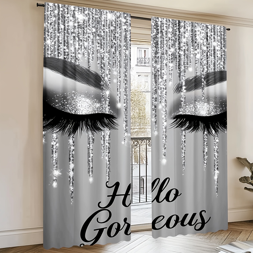 2pcs Eyelash Curtains Silver G - Beauty Makeup Youtube avaliação e preço