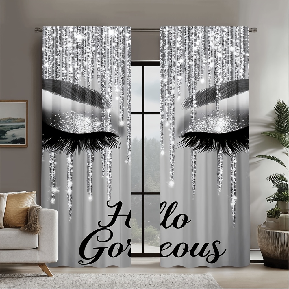 2pcs Eyelash Curtains Silver G - Beauty Makeup Youtube avaliação e preço
