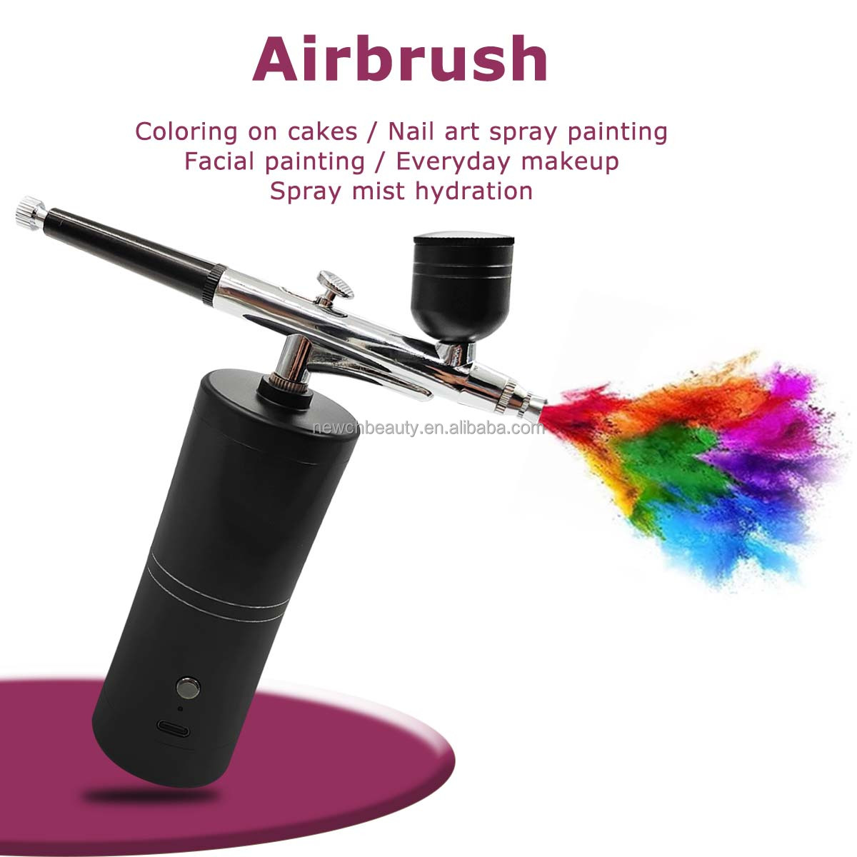 Cordless Airbrush Kit with Com - Makeup Beauty Ro avaliação e preço