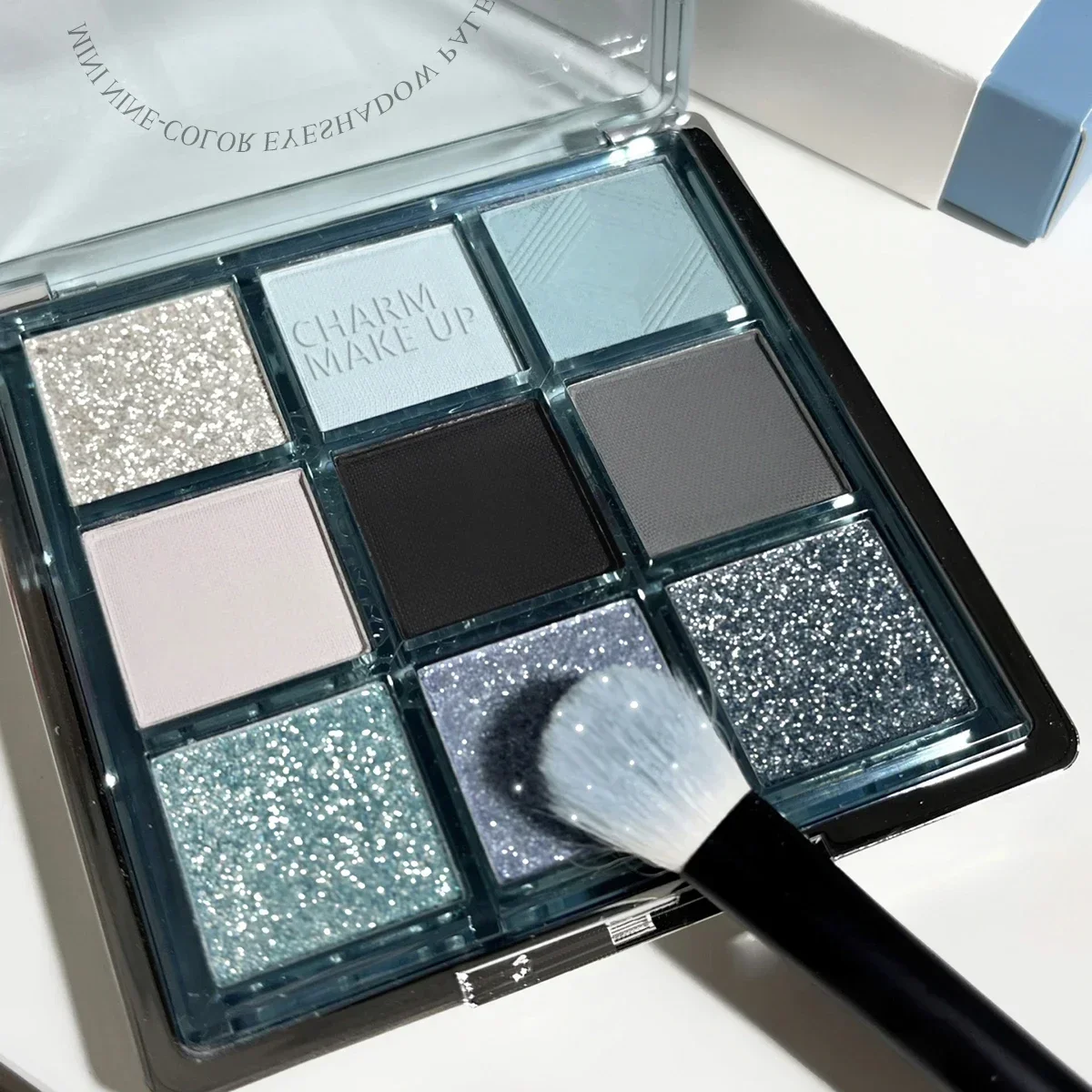 Punk Blue Eyeshadow Palette 9  - J Beauty Makeup avaliação e preço