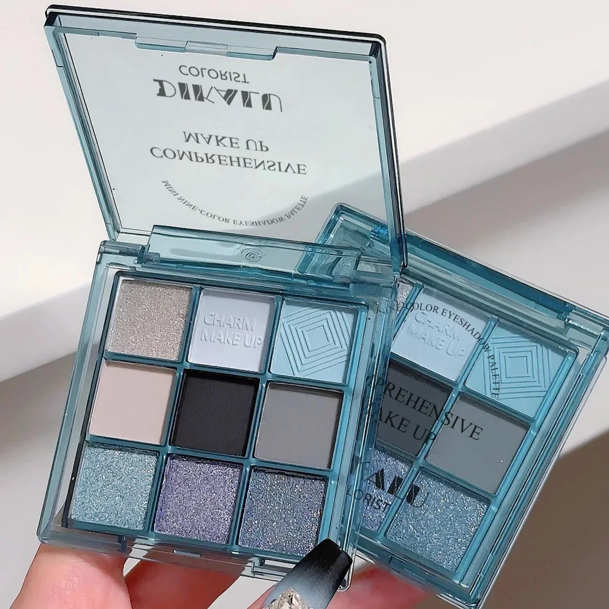 Punk Blue Eyeshadow Palette 9  - J Beauty Makeup avaliação e preço