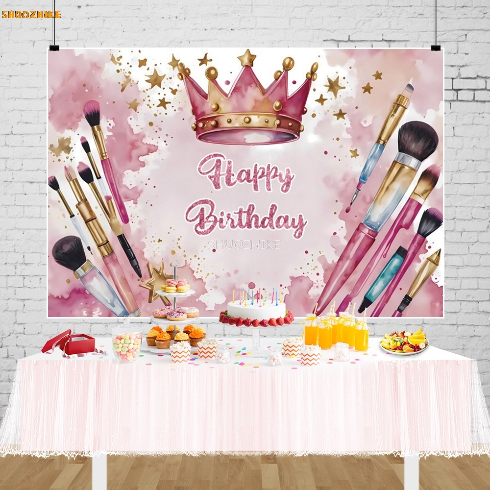Happy Birthday Pink Beauty Mak - Beauty Makeup Girl Photo avaliação e preço