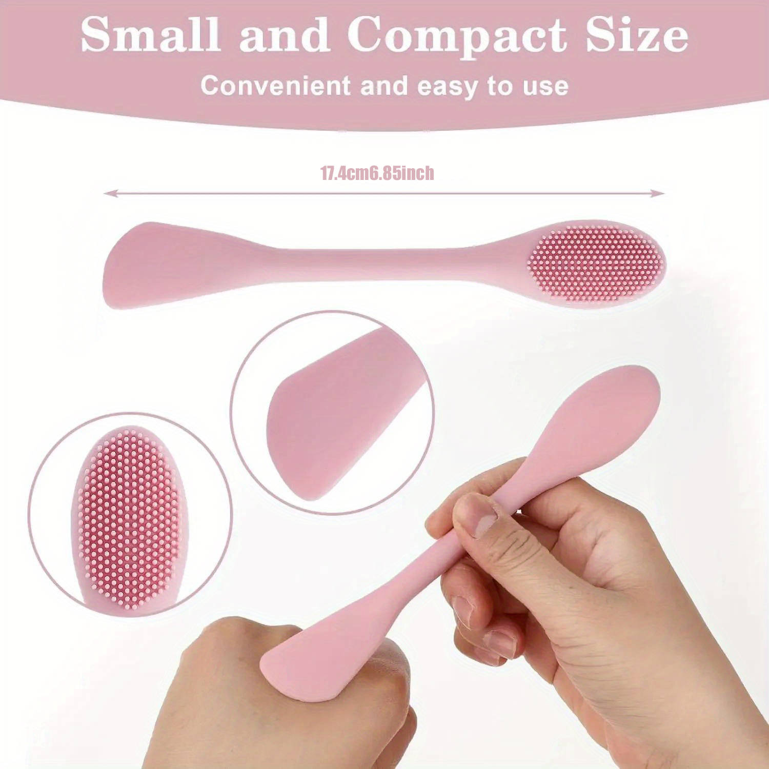 Double Head Facial Mask Brush  - Makeup Beauty Ro avaliação e preço