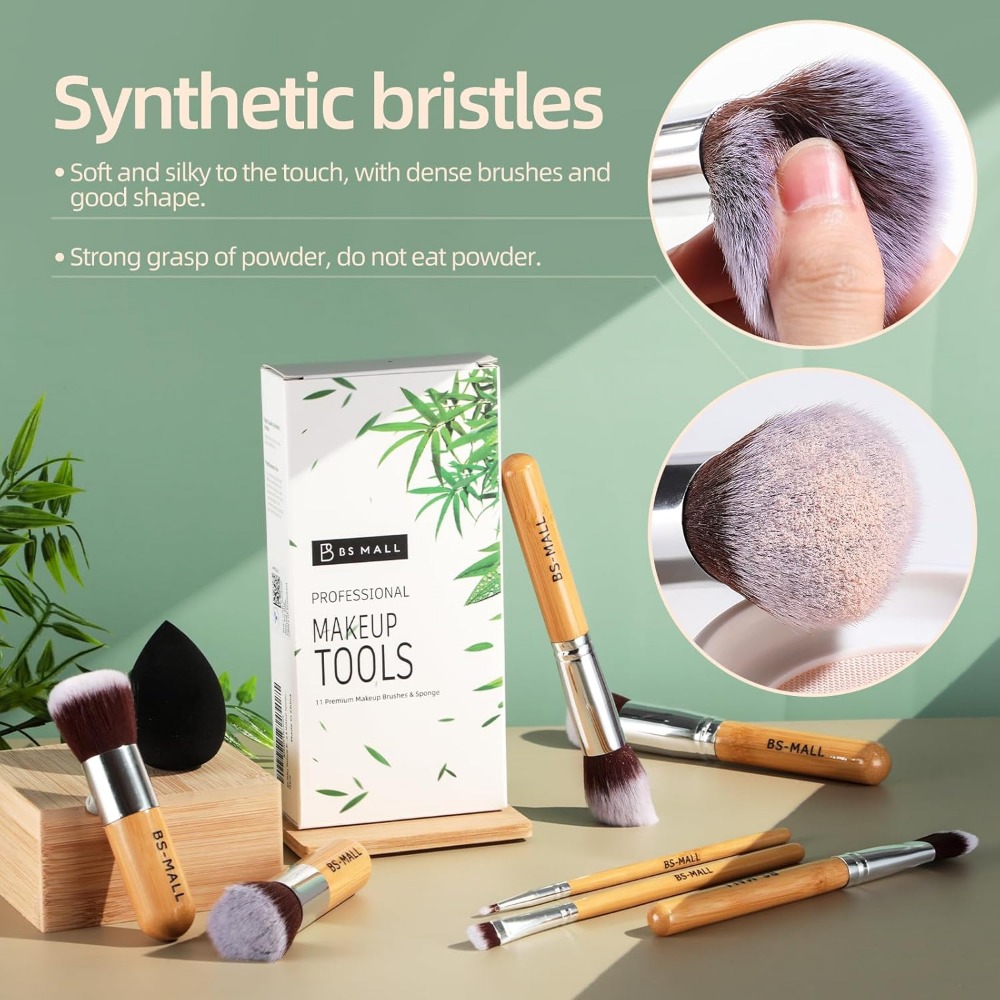 BS-MALL Makeup Brush Set 11Pcs - Makeup Beauty Ro avaliação e preço