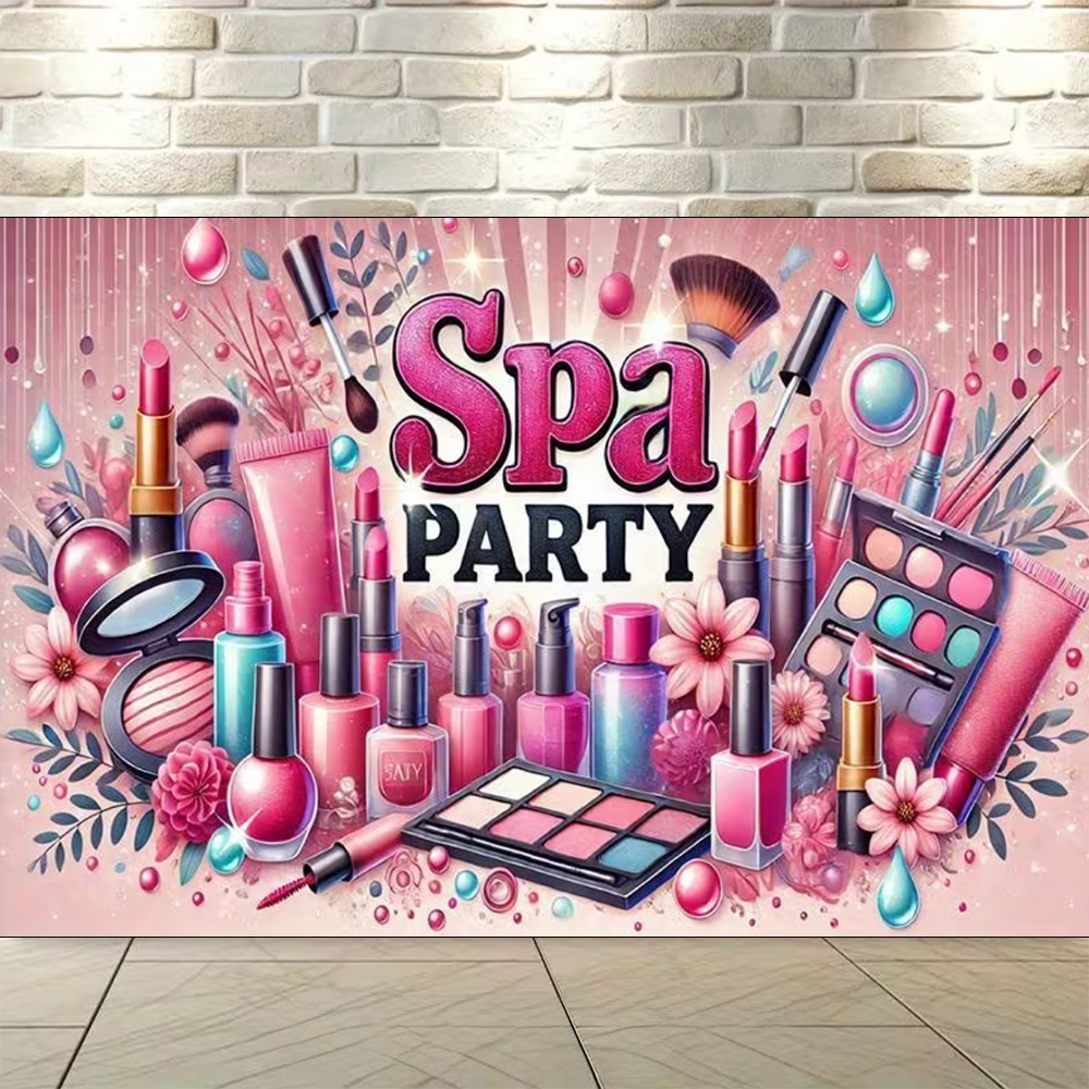 Pink Beauty Makeup Spa Birthda - Beauty Makeup Girl Photo avaliação e preço