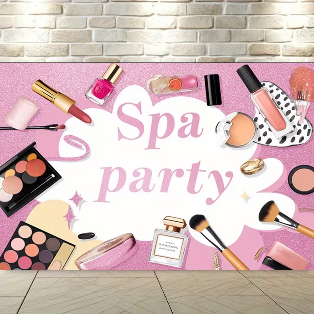 Pink Beauty Makeup Spa Birthda - Beauty Makeup Girl Photo avaliação e preço