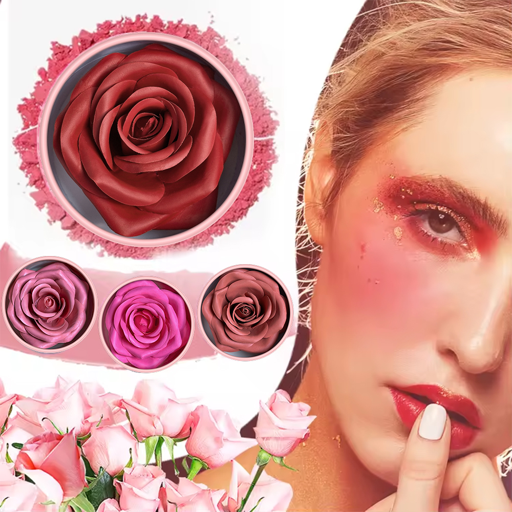 3D Petal Rose Makeup Blush 4 c - Beauty Real Makeup avaliação e preço