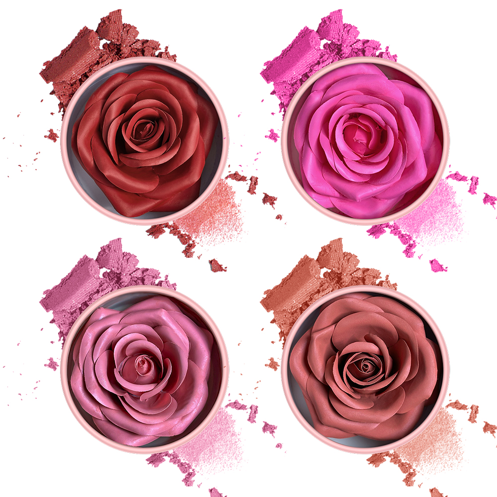 3D Petal Rose Makeup Blush 4 c - Beauty Real Makeup avaliação e preço