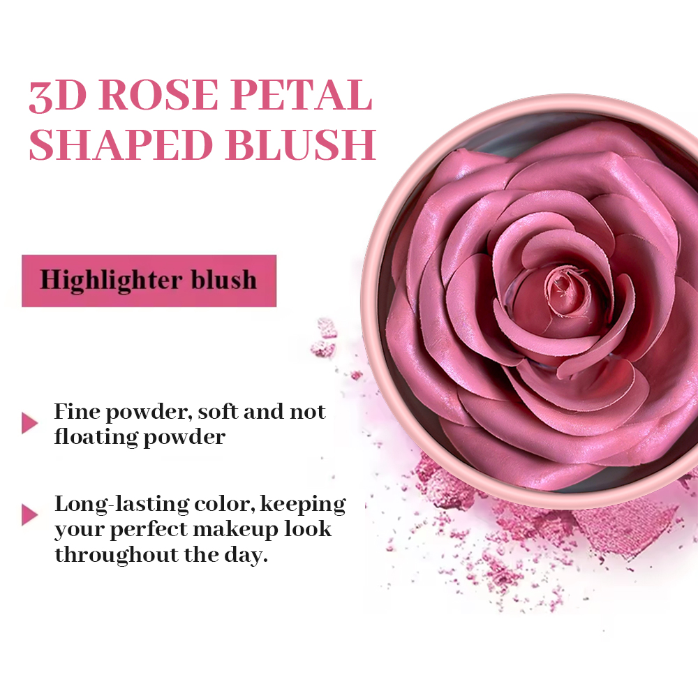 3D Petal Rose Makeup Blush 4 c - Beauty Real Makeup avaliação e preço