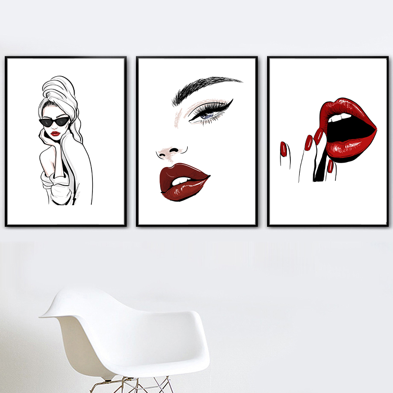Nordic fashion makeup poster p - Makeup Is Beauty Quotes avaliação e preço