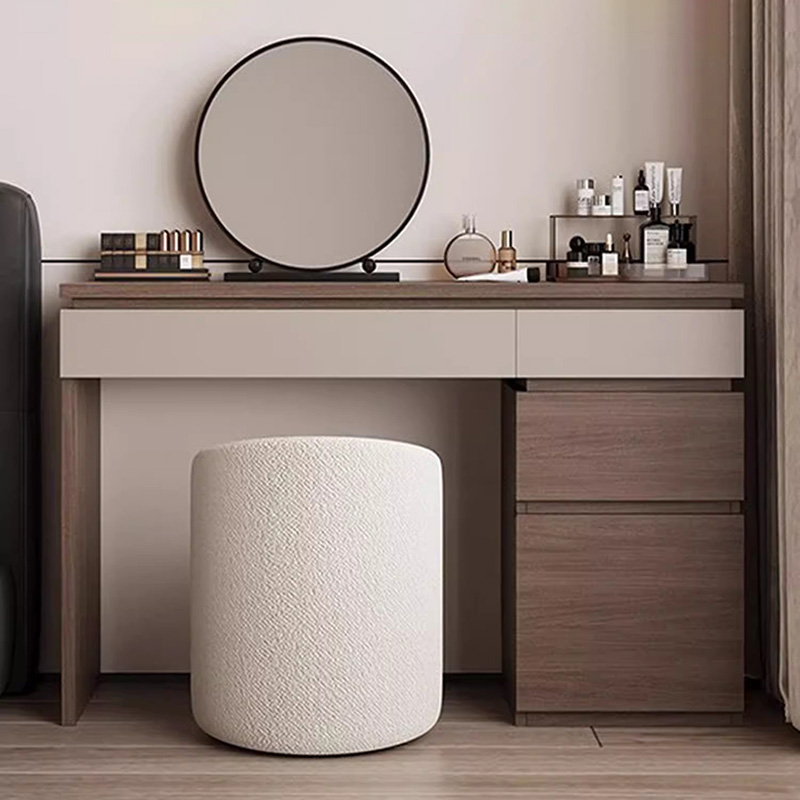 Wood Shelf Vanity Table Modern - Beauty Without Makeup avaliação e preço