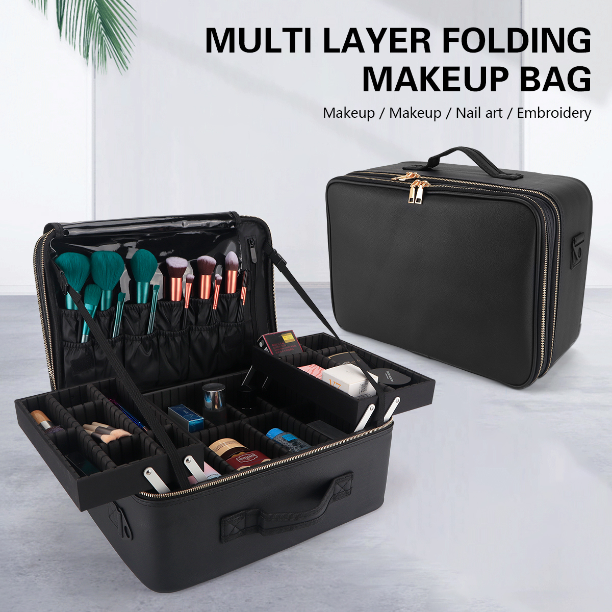 Women Travel Cosmetic Case Org - Makeup Beauty Ro avaliação e preço
