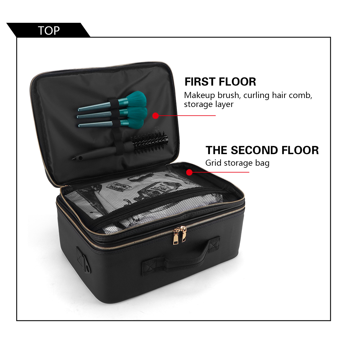 Women Travel Cosmetic Case Org - Makeup Beauty Ro avaliação e preço