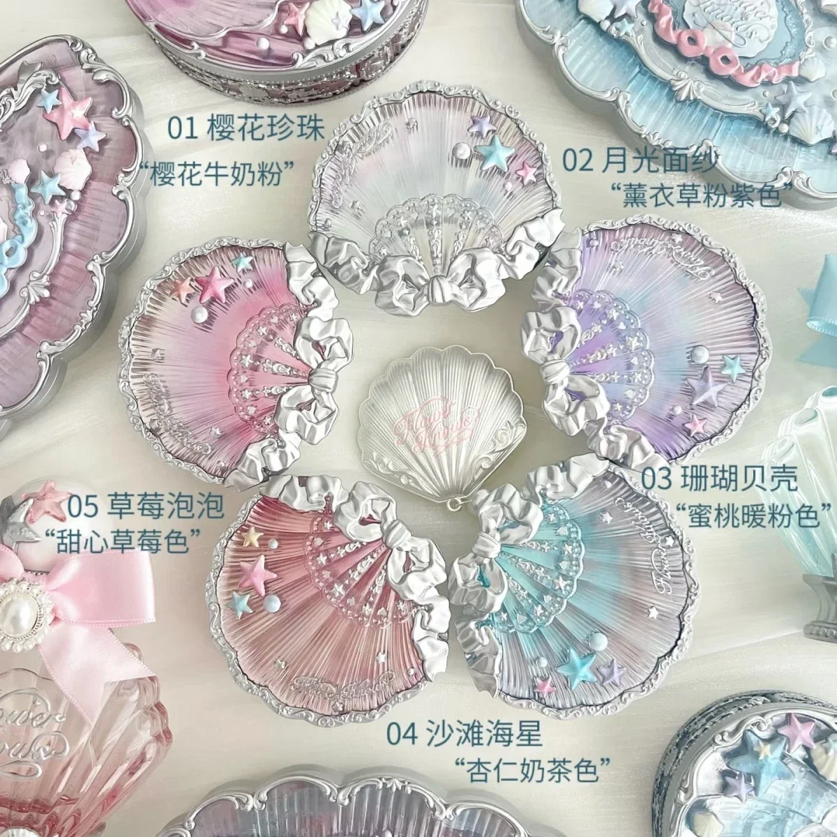 Flower Knows Shells Jewel Coll - J Beauty Makeup avaliação e preço