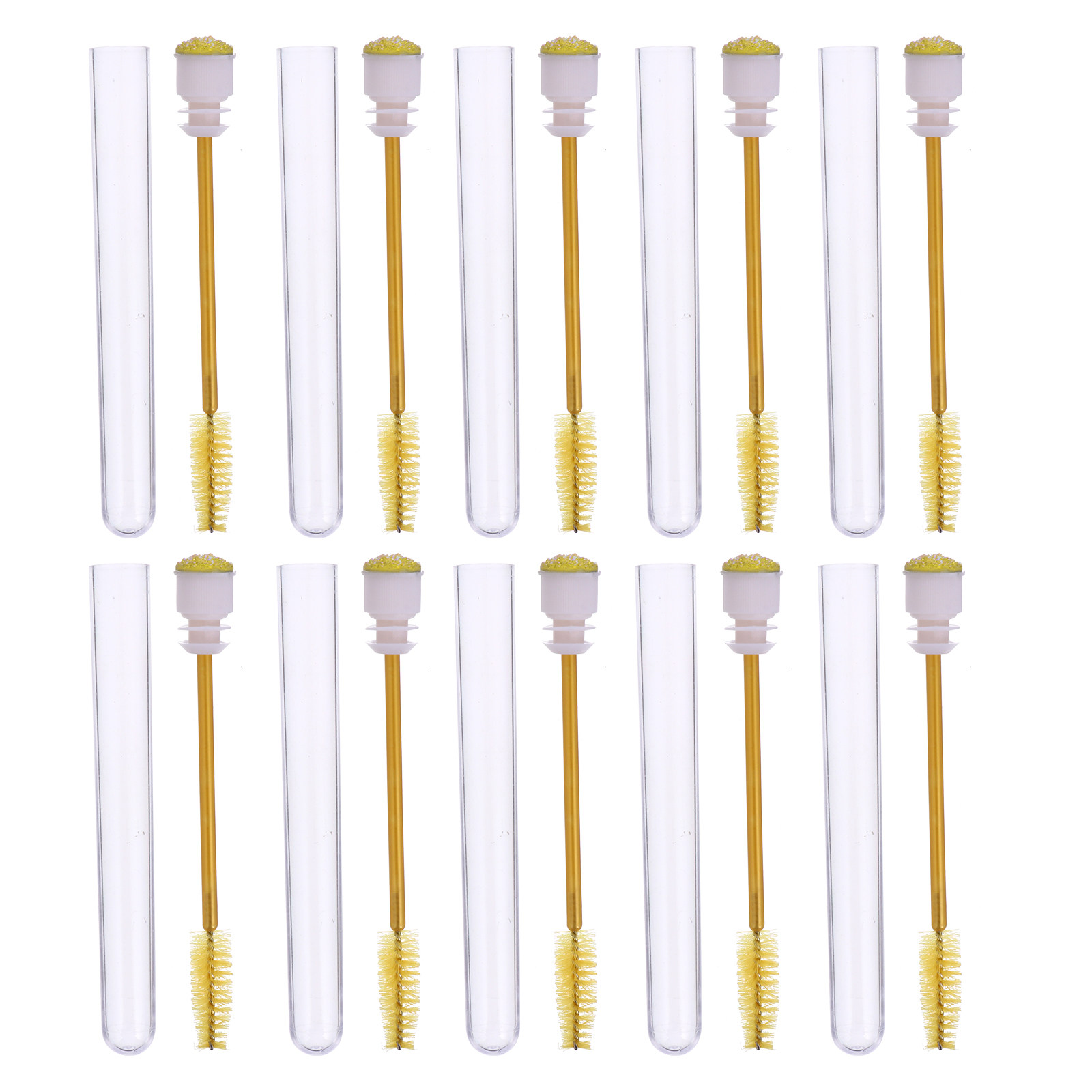 20Pcs Eyelash Brush Tubes ABS  - Beauty Makeup Youtube avaliação e preço