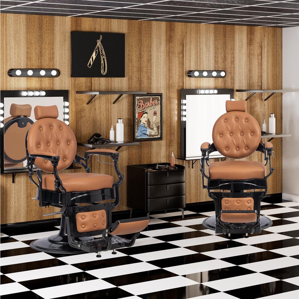 Vintage Barber Chair All Purpo - Beauty Makeup Chair avaliação e preço