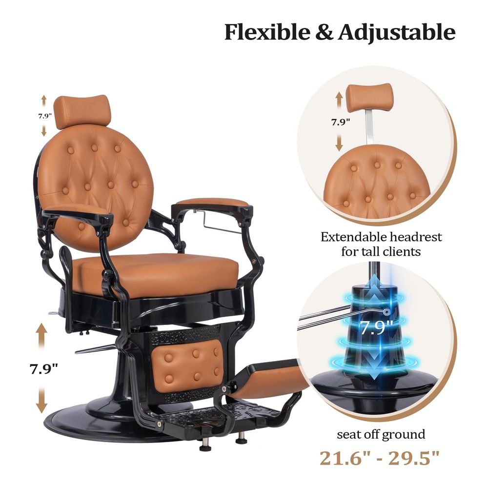 Vintage Barber Chair All Purpo - Beauty Makeup Chair avaliação e preço