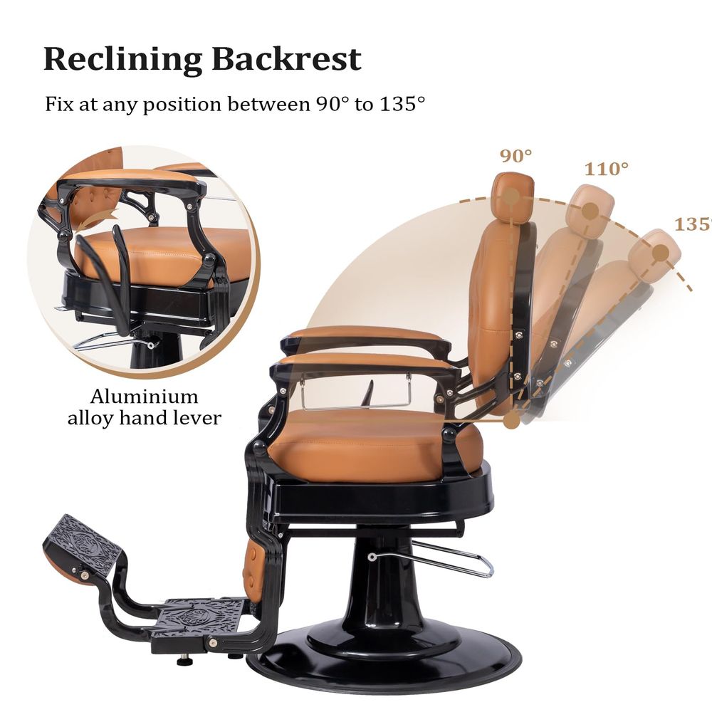 Vintage Barber Chair All Purpo - Beauty Makeup Chair avaliação e preço
