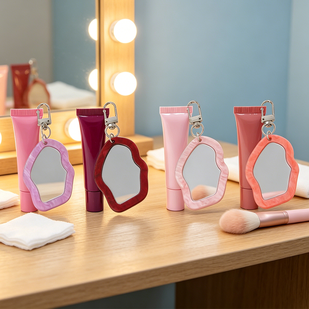 4-Color Mirror Lipstick Dispen - Beauty Makeup Youtube avaliação e preço