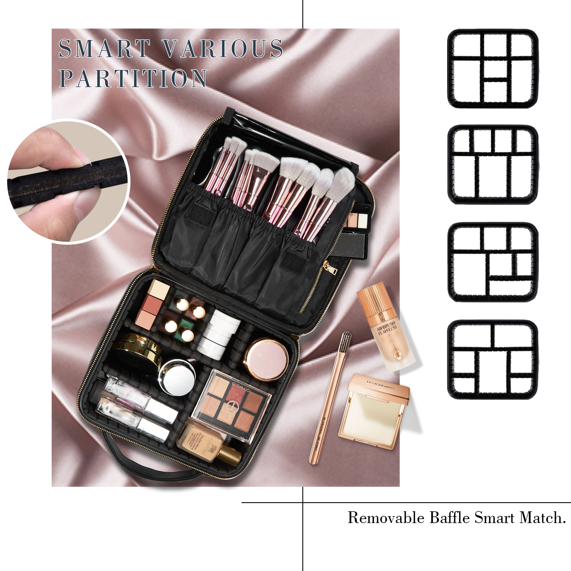 Cosmetic Case Makeup Bag Vanit - Beauty For You Makeup avaliação e preço