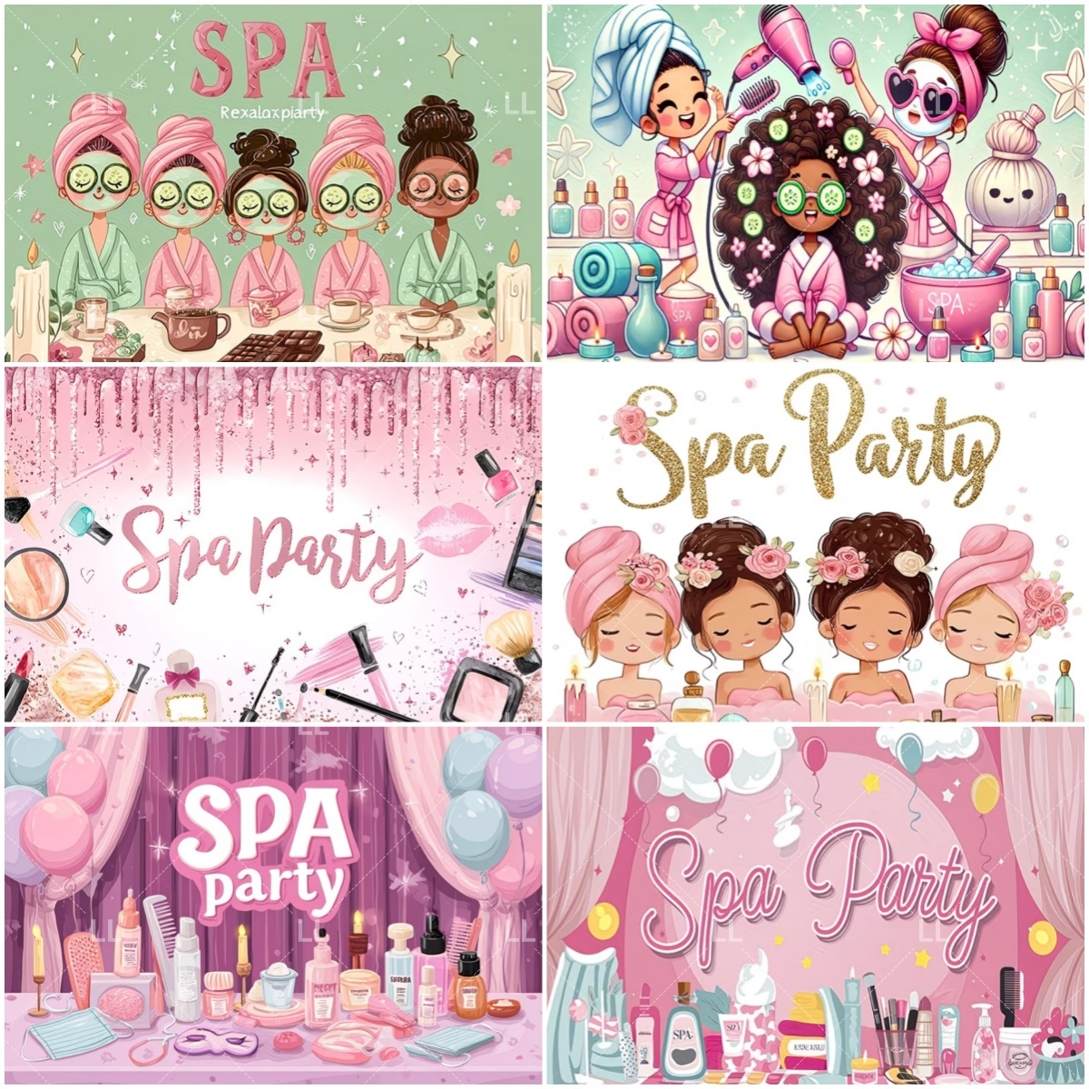Pink Beauty Makeup Spa Backdro - Beauty Makeup Girl Photo avaliação e preço