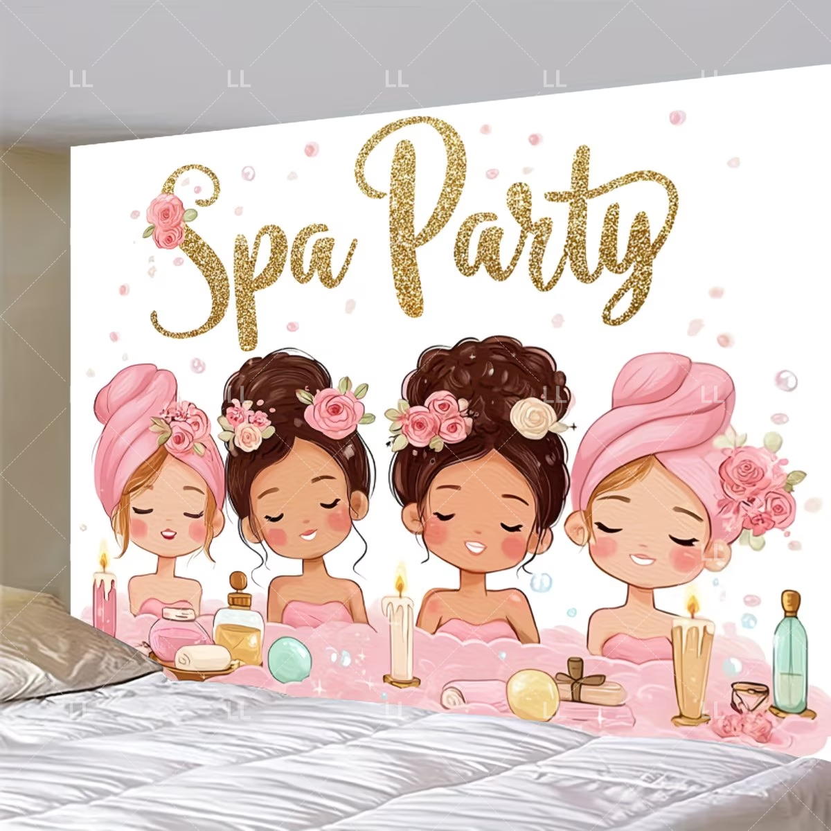 Pink Beauty Makeup Spa Backdro - Beauty Makeup Girl Photo avaliação e preço