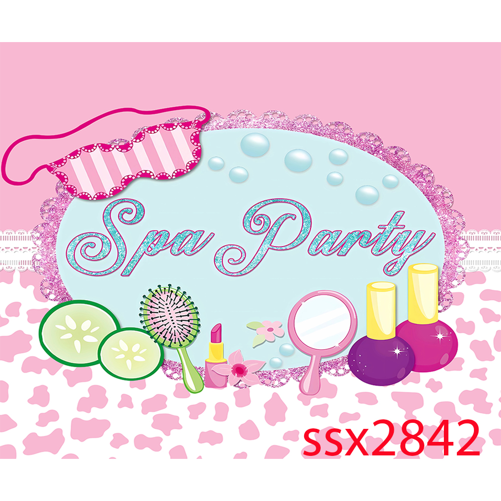 Spa Party Theme Backdrop for P - Beauty Makeup Girl Photo avaliação e preço