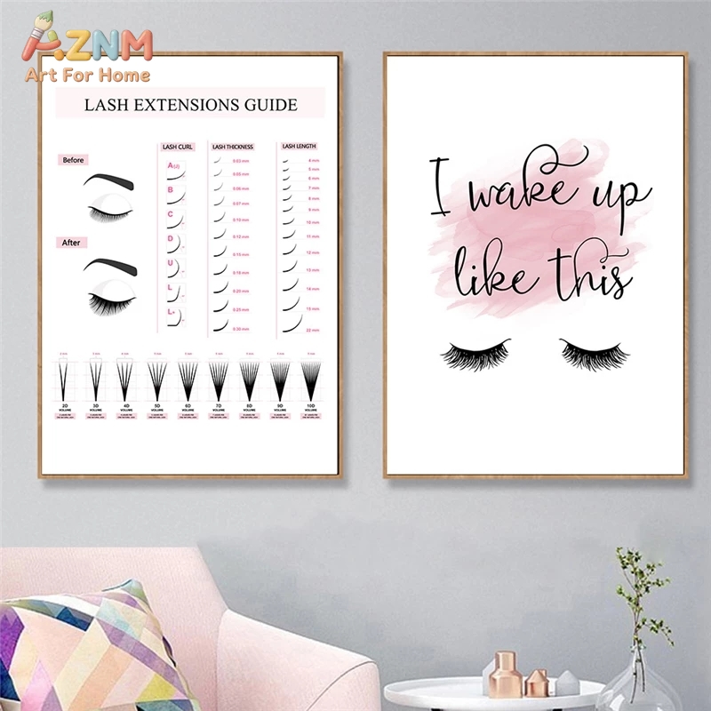 AZNM Lash Extensions Guide Can - Makeup Is Beauty Quotes avaliação e preço