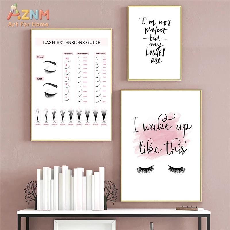 AZNM Lash Extensions Guide Can - Makeup Is Beauty Quotes avaliação e preço