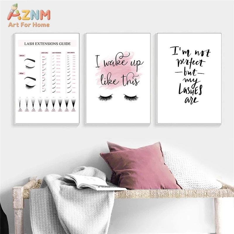 AZNM Lash Extensions Guide Can - Makeup Is Beauty Quotes avaliação e preço
