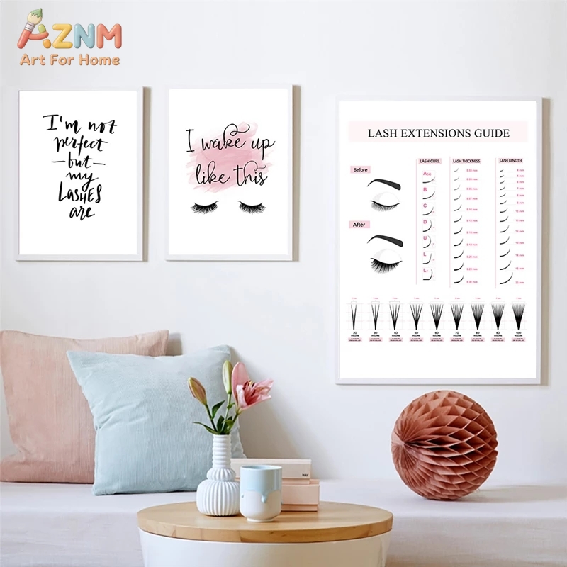 AZNM Lash Extensions Guide Can - Makeup Is Beauty Quotes avaliação e preço
