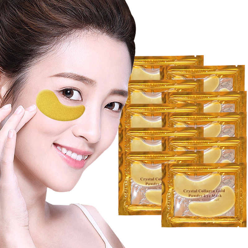 5/10/20/30 Pairs Crystal Gold  - Collagen Eye Patch avaliação e preço