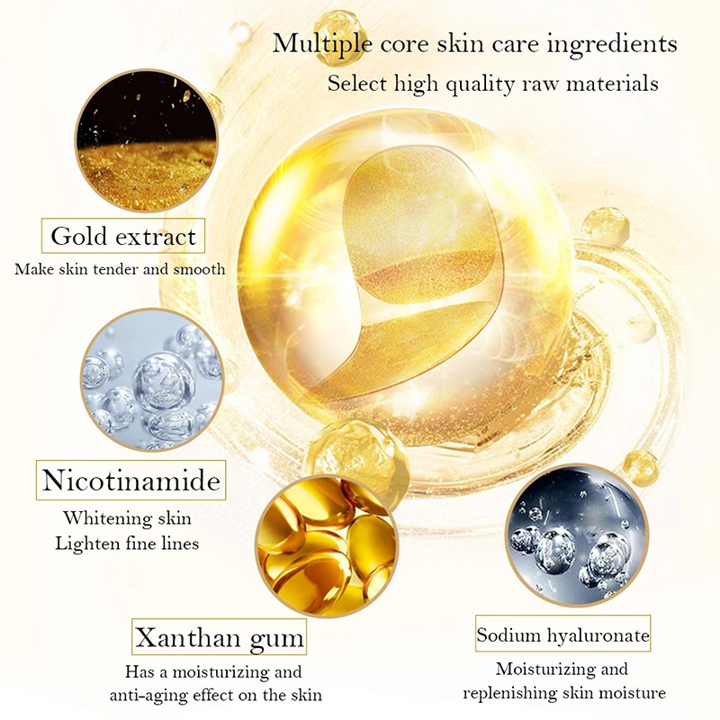 5/10/20/30 Pairs Crystal Gold  - Collagen Eye Patch avaliação e preço