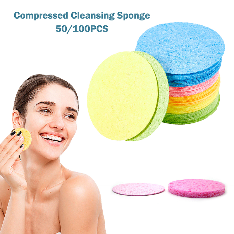 50/100Pcs Compressed Natural C - Makeup Beauty Ro avaliação e preço