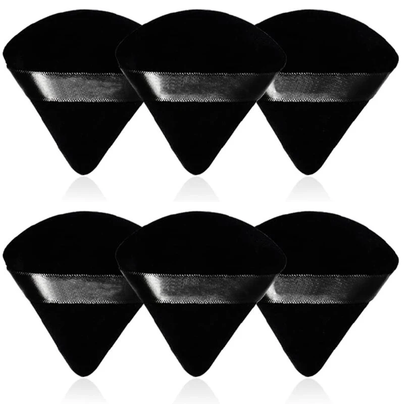 2/6Pcs Triangle Powder Puff Fa - Beauty Blender In Makeup avaliação e preço