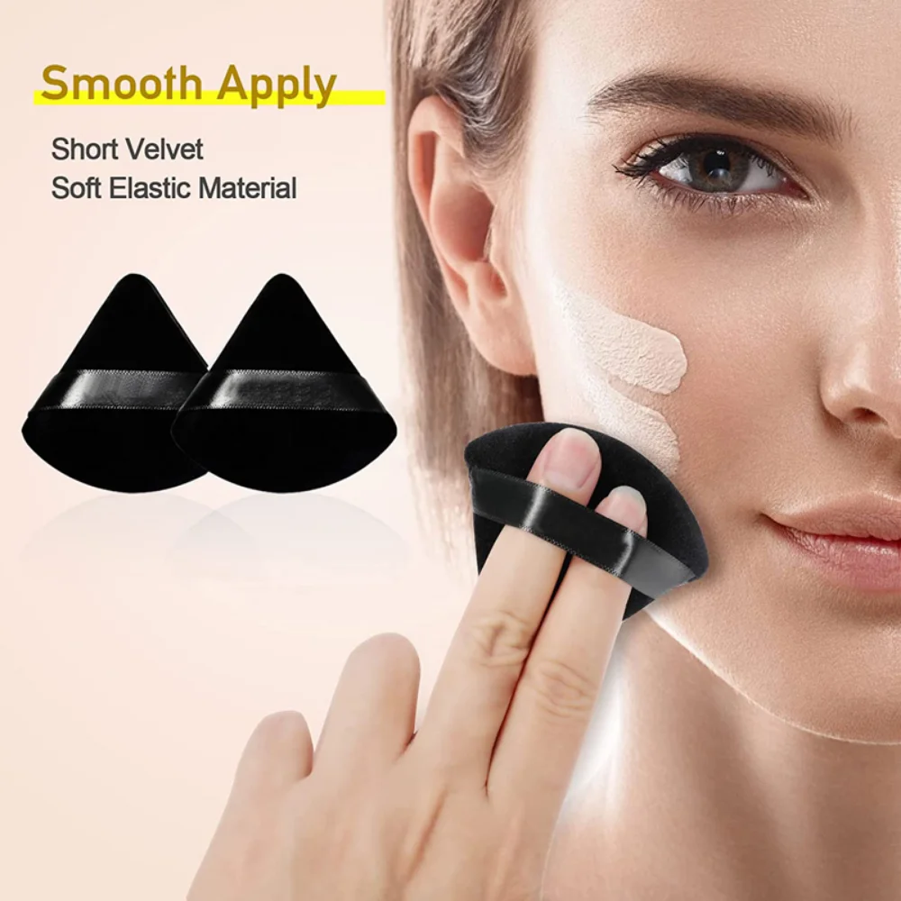 2/6Pcs Triangle Powder Puff Fa - Beauty Blender In Makeup avaliação e preço
